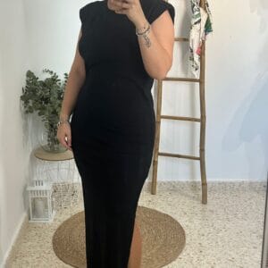 Vestido algodon hombreras