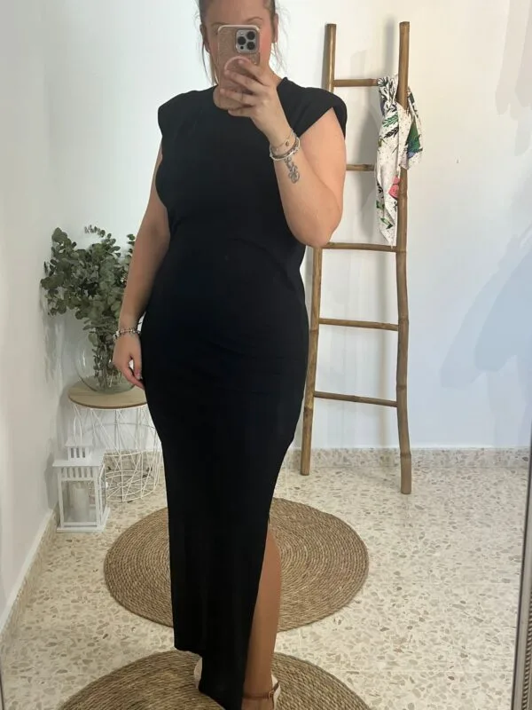 Vestido algodon hombreras