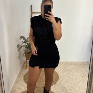 Camiseta brillo hombreras