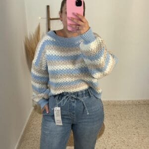 Jersey rombo celeste